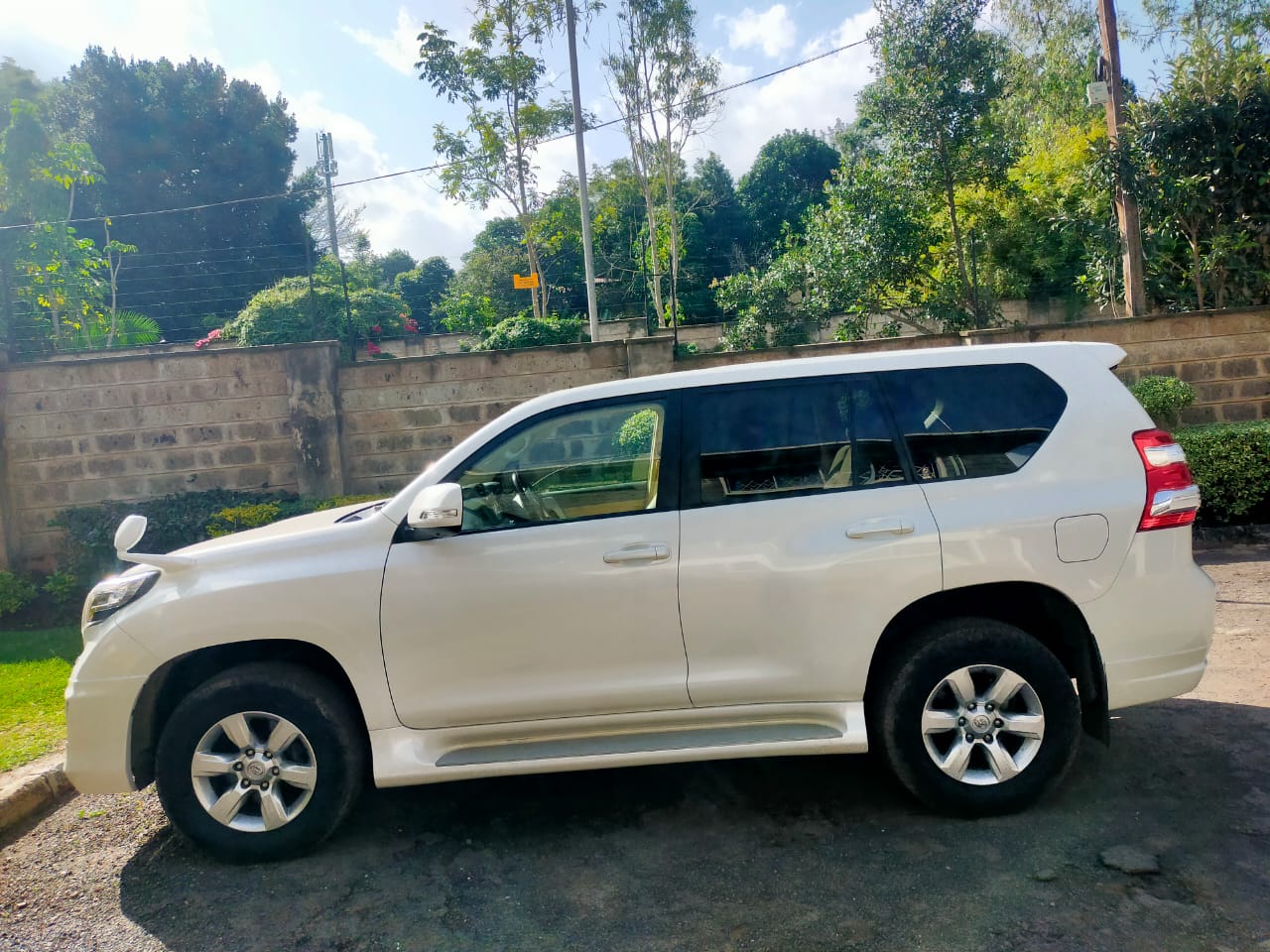 Toyota Prado for Hire in Nairobi Rear View